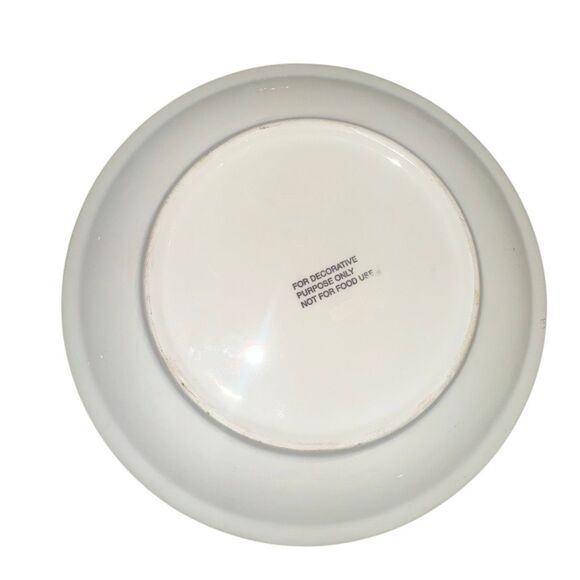 1980s Glazed Porcelain 3D Tree Relief Italian Plate decorative - Picture 9 of 9